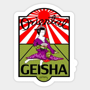 Geisha Vintage Pin Up Sticker